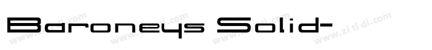 Baroneys Solid字体转换